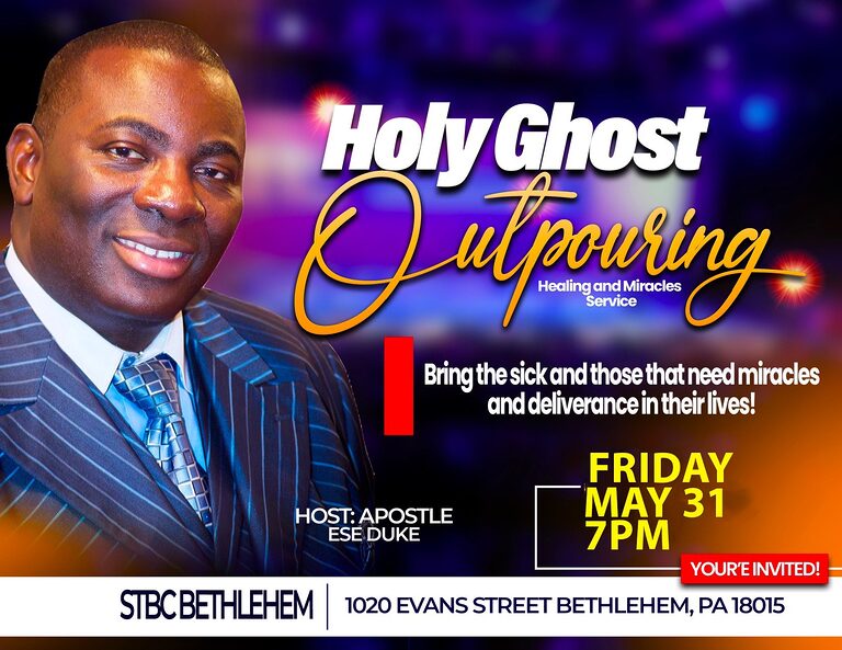 Holy Ghost Outpouring May 2024