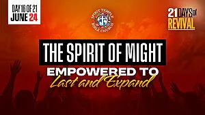 Read more about the article Day 16 (June 24, 2025) Prayer Points: The Spirit of Might