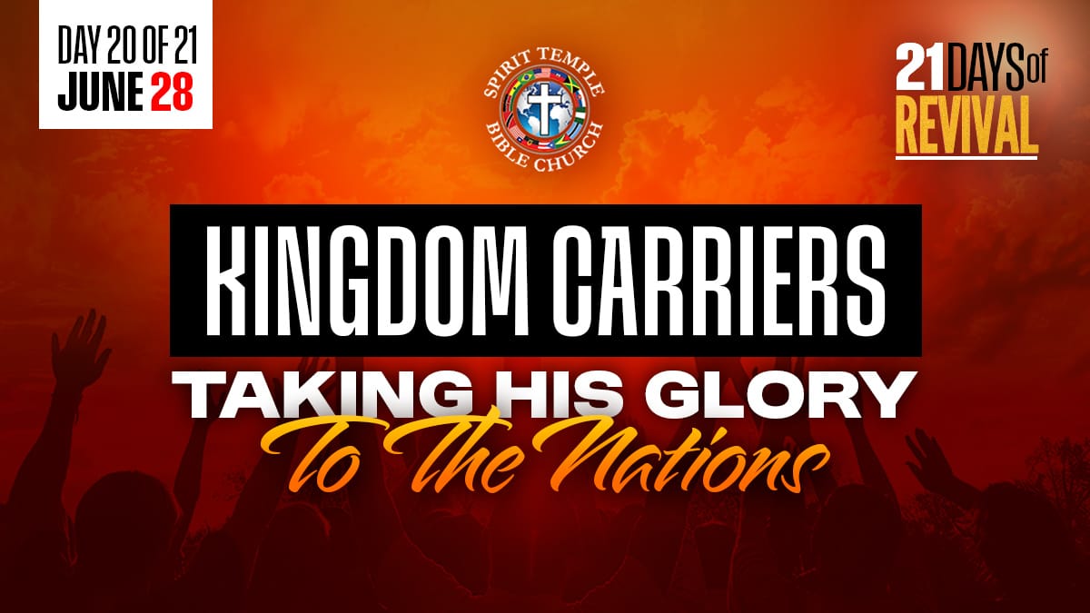 You are currently viewing Day 20 (June 28, 2025) Prayer Points: Kingdom Carriers