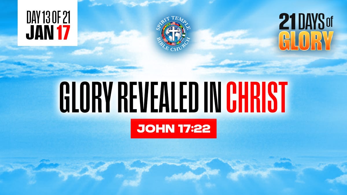 You are currently viewing Day 13 (January 17, 2026) Prayer Points: Glory Revealed in Christ