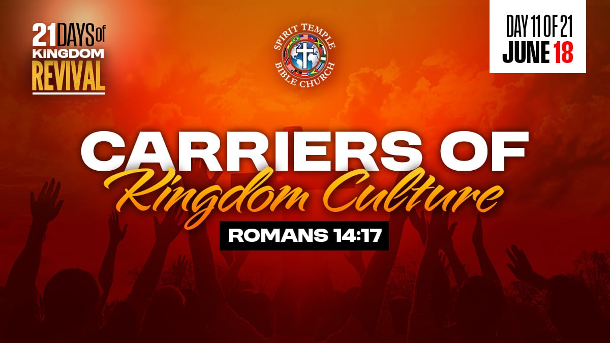 You are currently viewing DAY 11 – THURSDAY, JUNE 18, 2026, Carriers of Kingdom Culture
