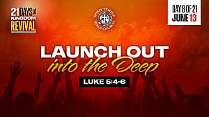 Read more about the article DAY 8 – MONDAY, JUNE 15, 2026, Launch Out Into the Deep