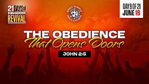 Read more about the article DAY 9- JUNE 16, 2026, Obedience That Opens Doors
