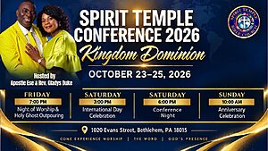 Read more about the article Spirit Temple Conference 2026 — Kingdom Dominion